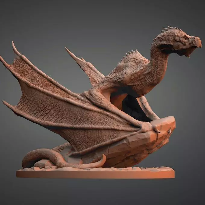 Wyvern 3D print model_0