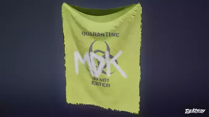 SAFE HOUSE - Tarp Hanging 01 - LOW POLY