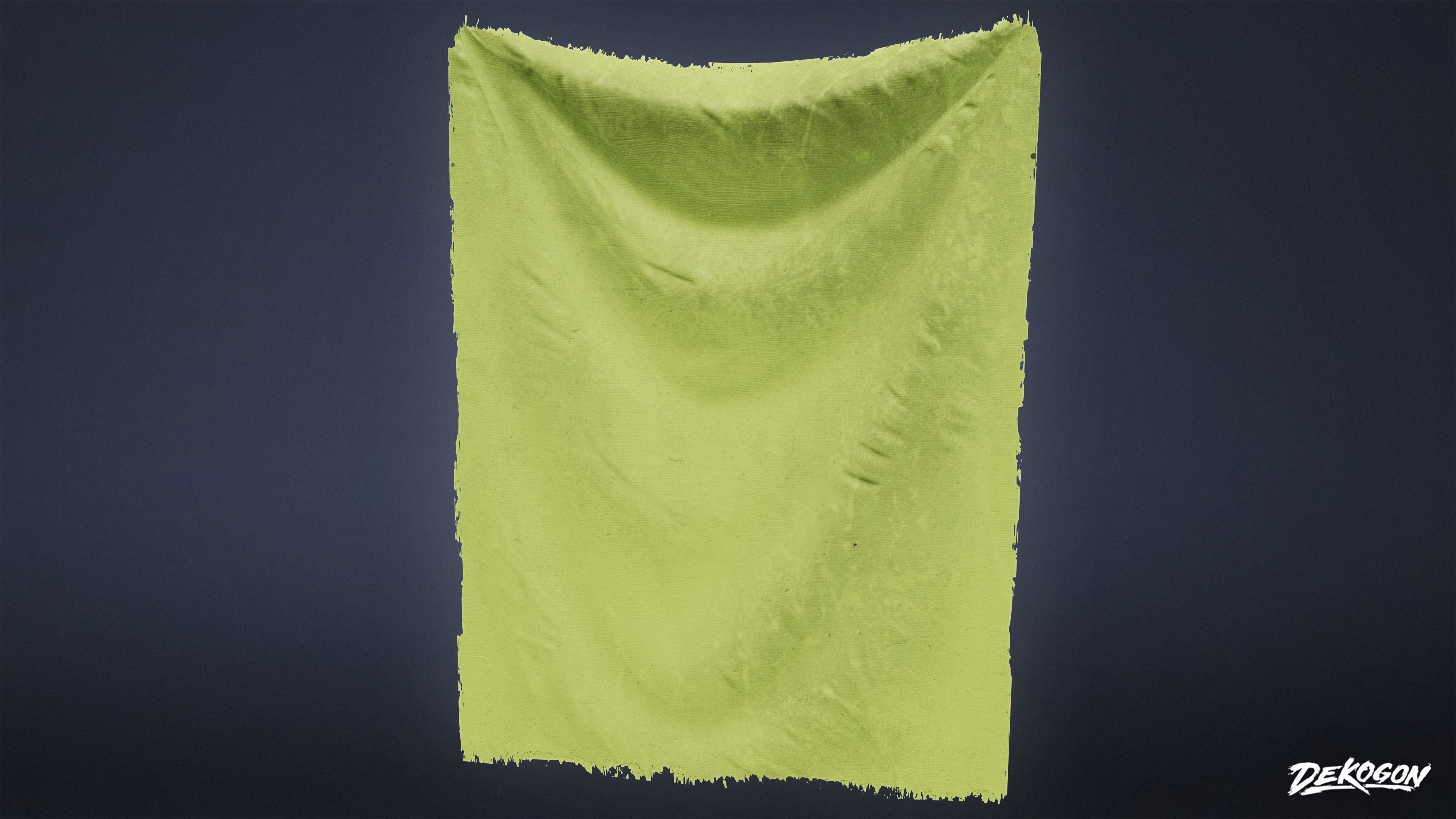 SAFE HOUSE - Tarp Hanging 01 - LOW POLY Low-poly 3D model_6