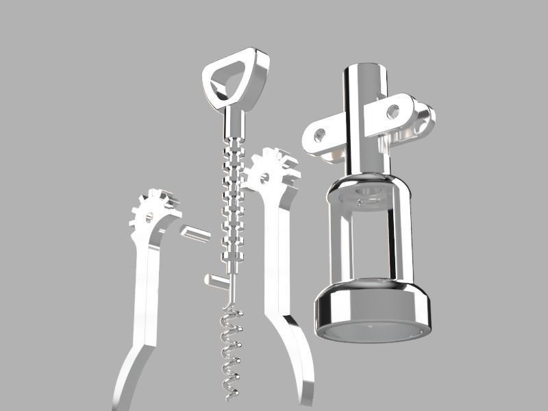 Corkscrew 3D print model_4
