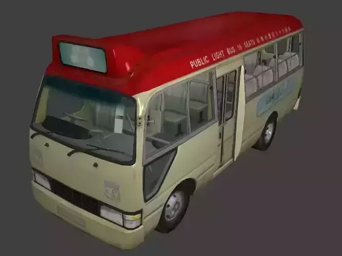 Hong Kong Red Mini Bus 