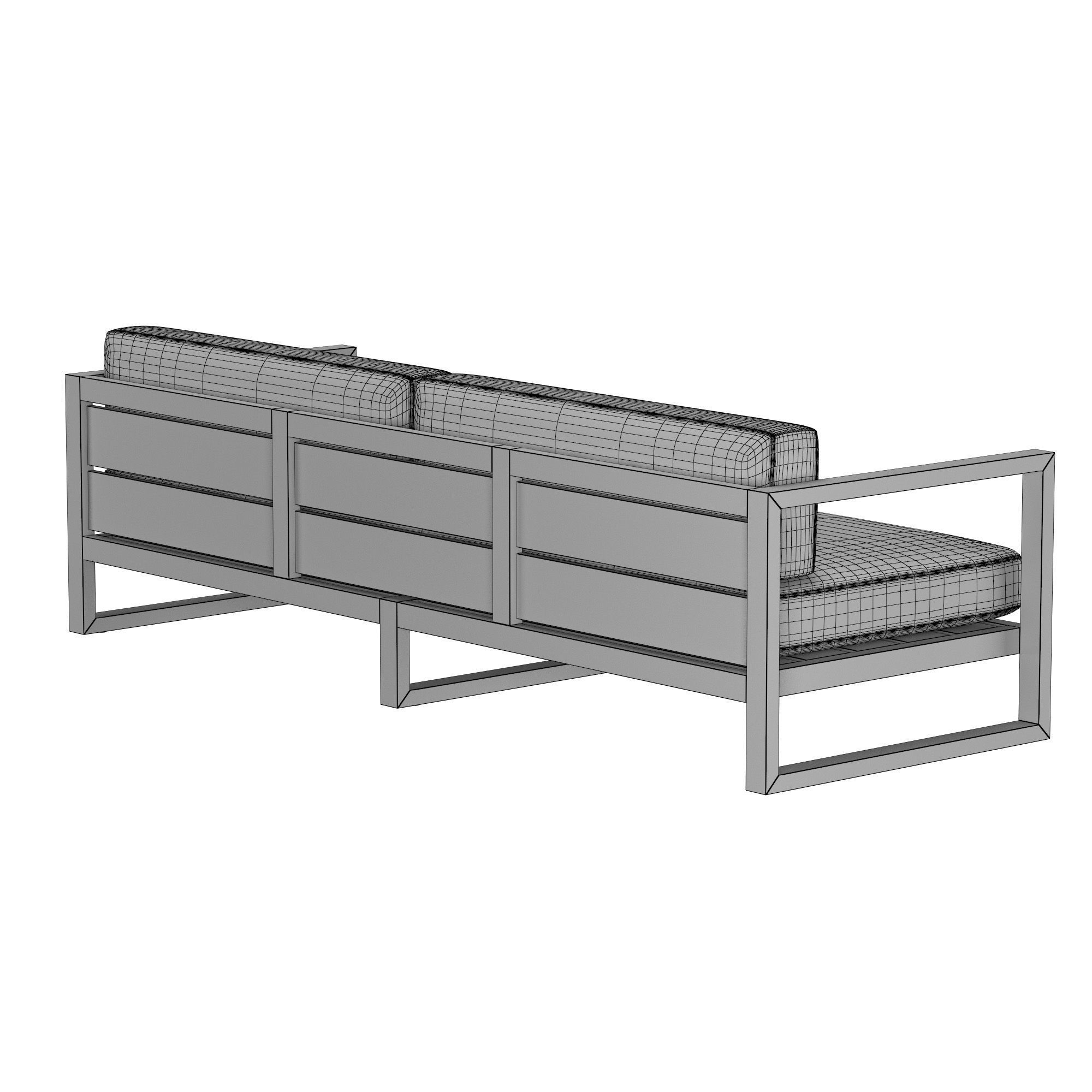 AEGEAN TEAK SOFA 3D model_5