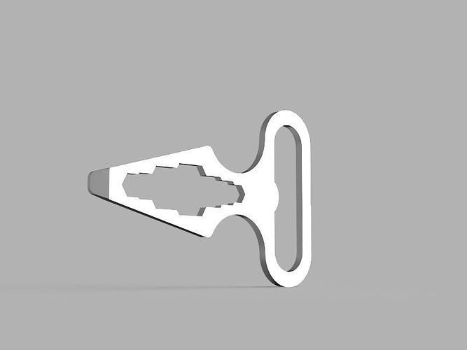 Bottle Opener and Multitool Free 3D print model