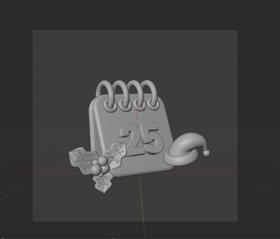 Christmas 3d Illustration Icon Pack 3D model_22