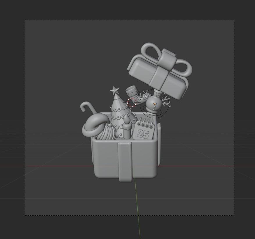 Christmas 3d Illustration Icon Pack 3D model_24