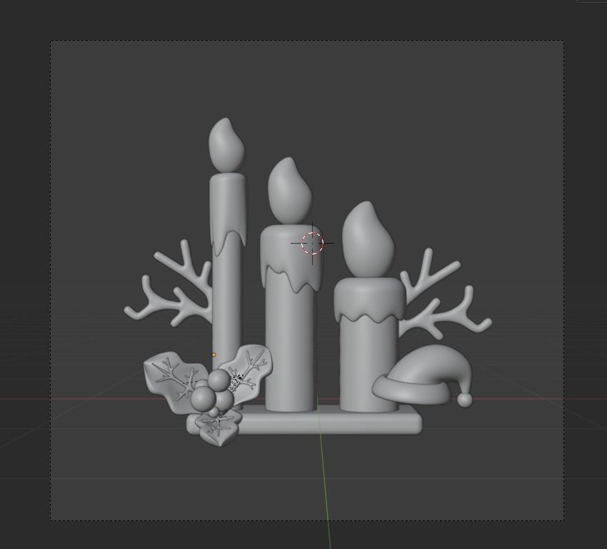 Christmas 3d Illustration Icon Pack 3D model_18