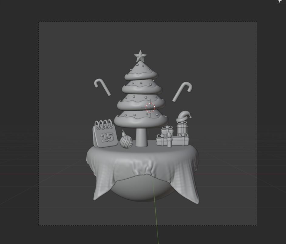 Christmas 3d Illustration Icon Pack 3D model_23