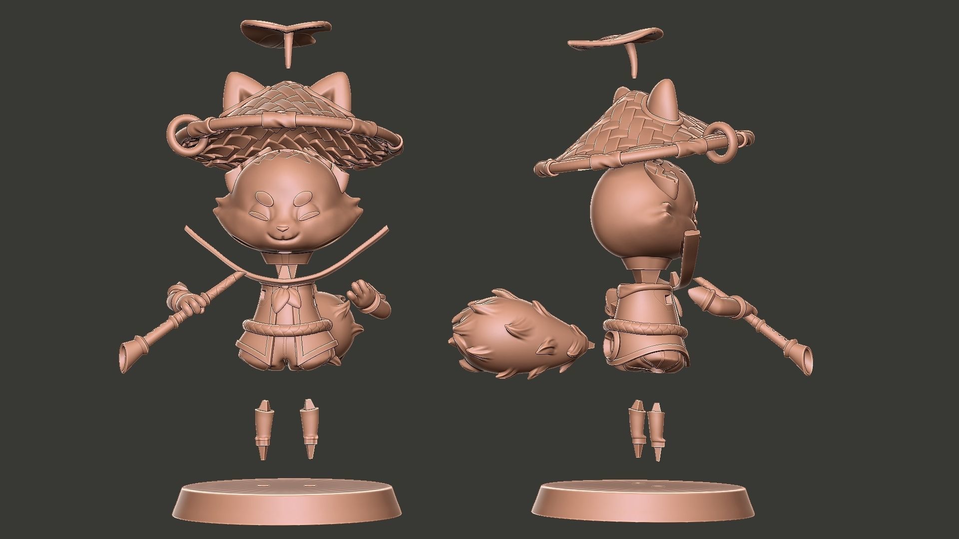 Spirit Blossom Teemo - League of Legends - 3D Print Model 3D print model_12