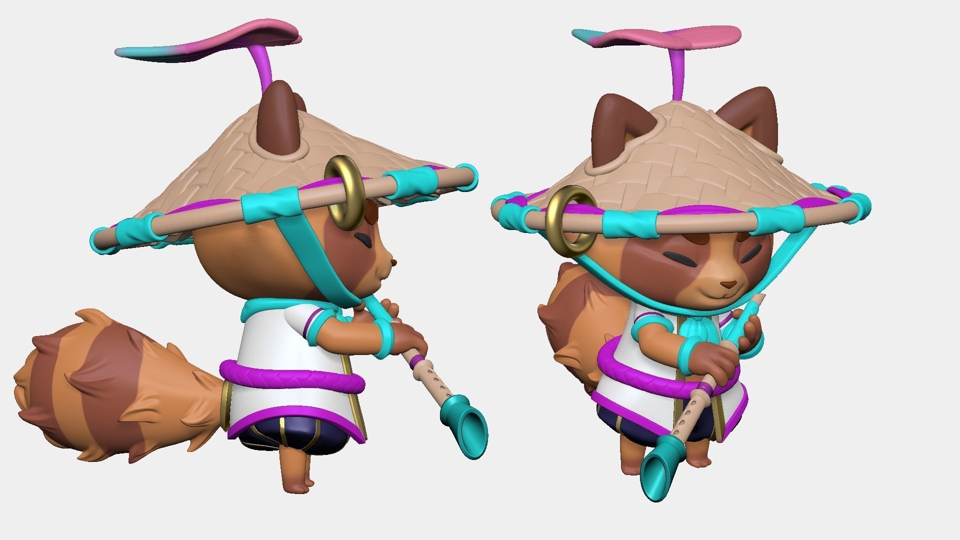 Spirit Blossom Teemo - League of Legends - 3D Print Model 3D print model_17