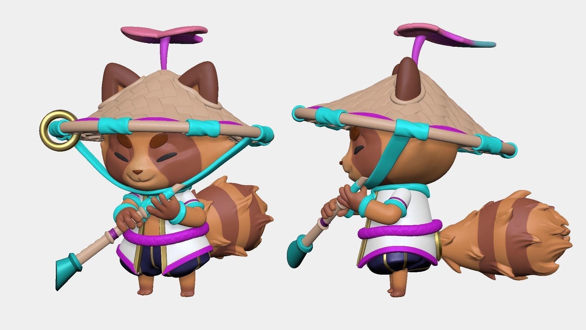 Spirit Blossom Teemo - League of Legends - 3D Print Model 3D print model_16