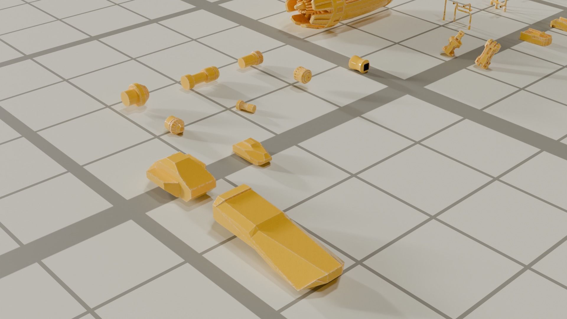 65 Sci Fi Hard Surface Kitbash Set 3D model_5