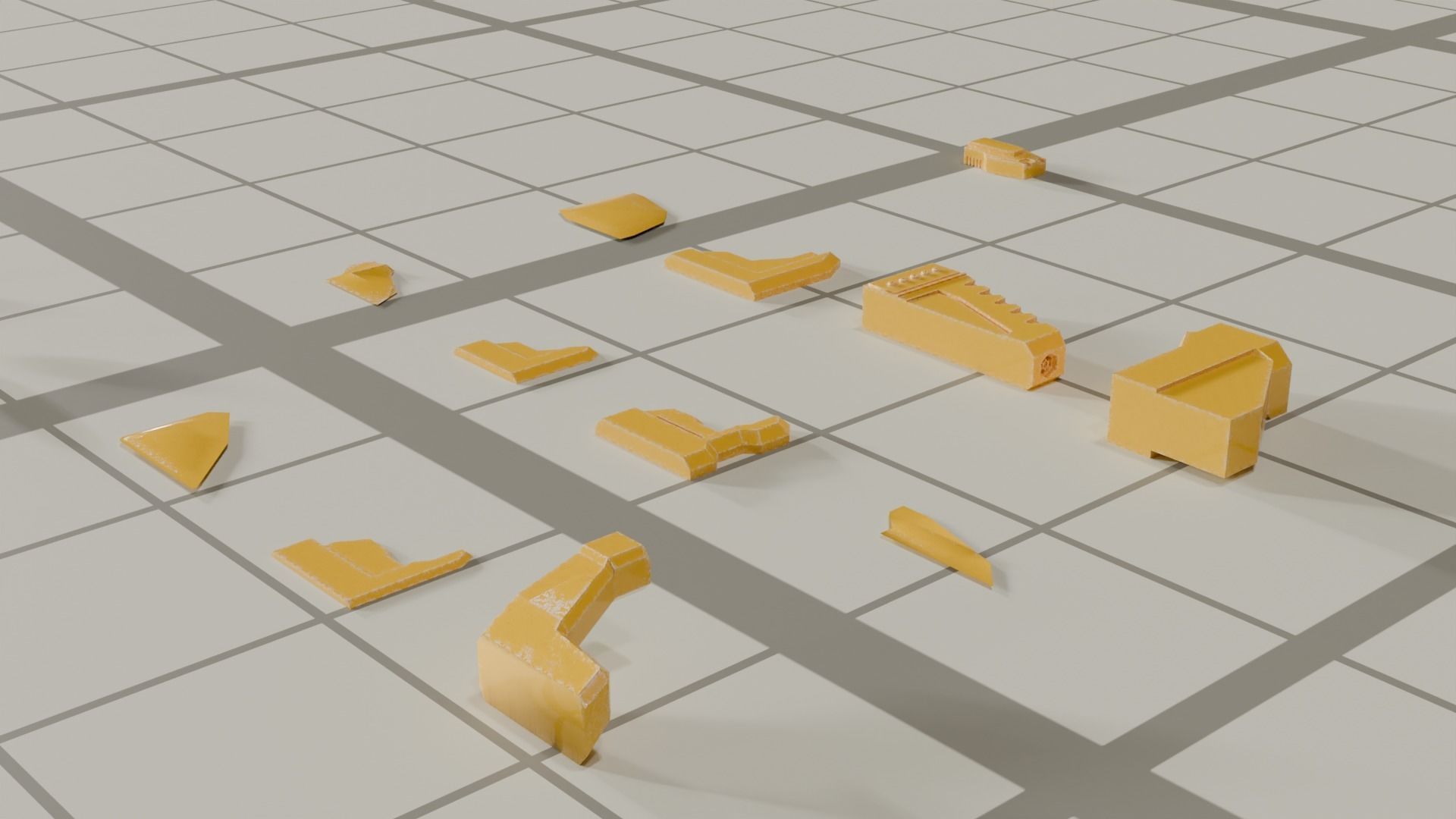 65 Sci Fi Hard Surface Kitbash Set 3D model_2