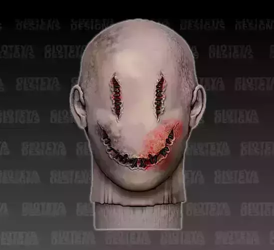 Smiley Action Figure Head