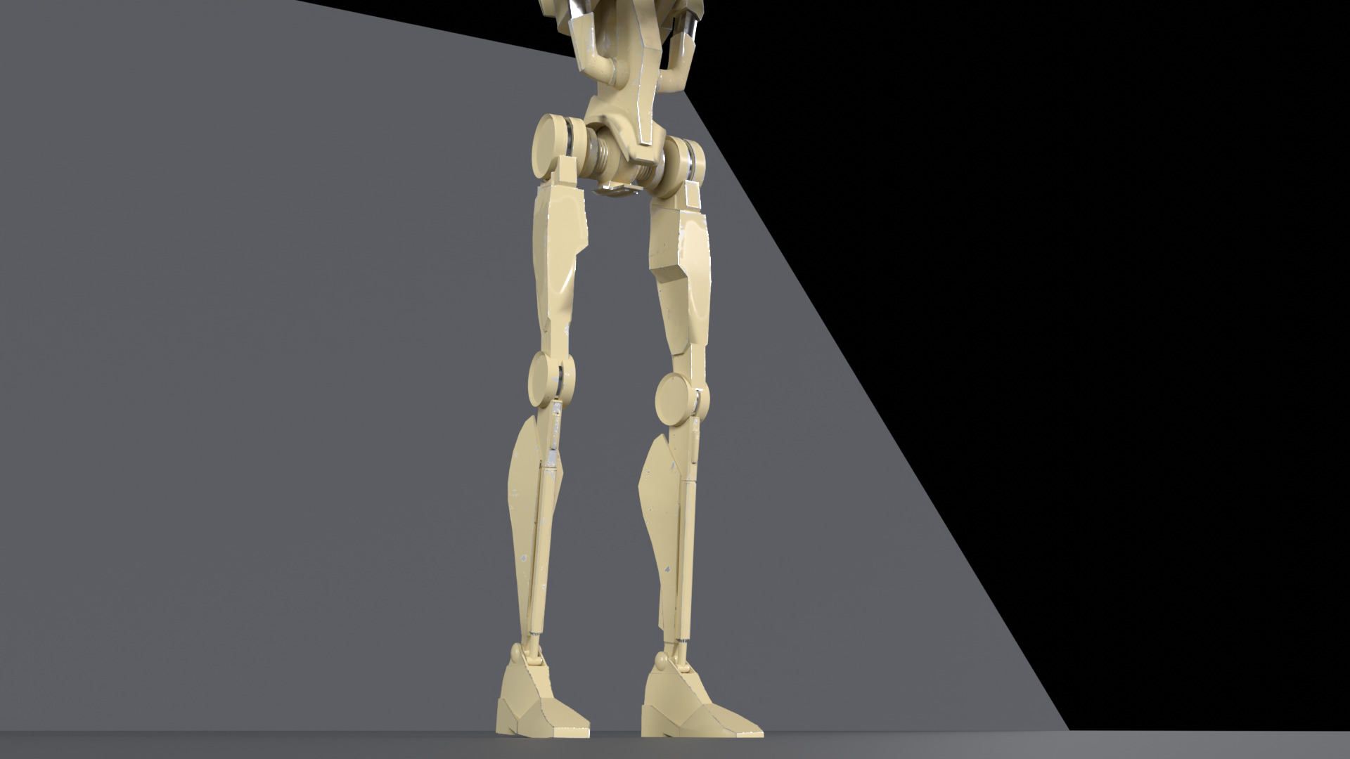 B1 Battle Droid Low-poly 3D model_3