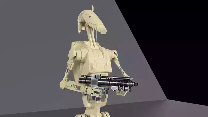 B1 Battle Droid Low-poly 3D model