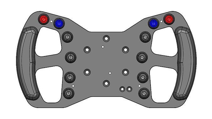 FORMULAR B1 BASE -STEERING WHEEL FOR SIM RACING 3D model