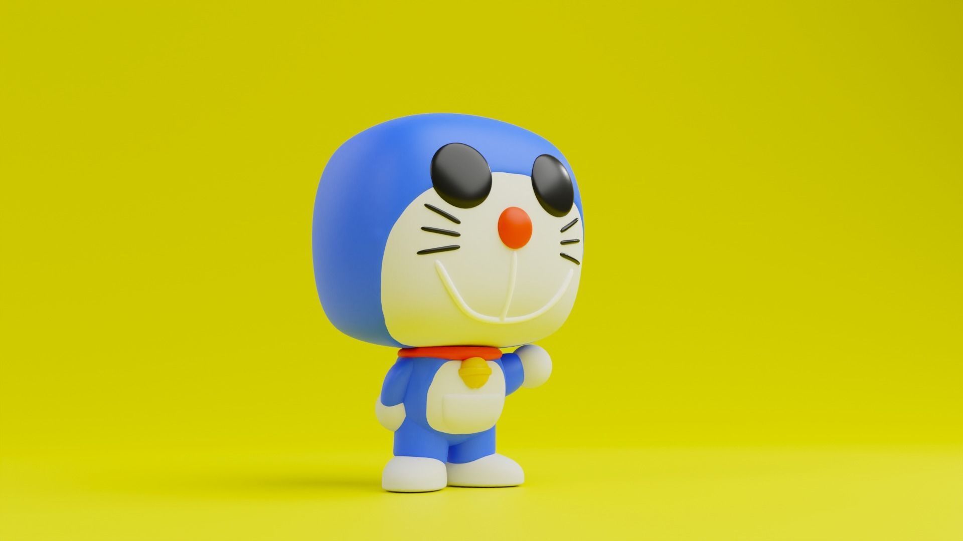 Doraemon Funko model from Doraemon anime series 3D print model_6