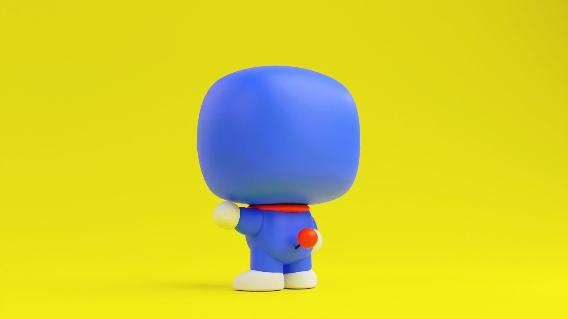 Doraemon Funko model from Doraemon anime series 3D print model_12