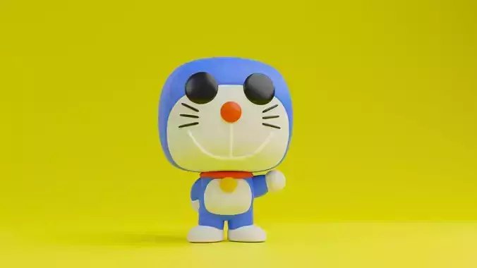Doraemon Funko model from Doraemon anime series 3D print model