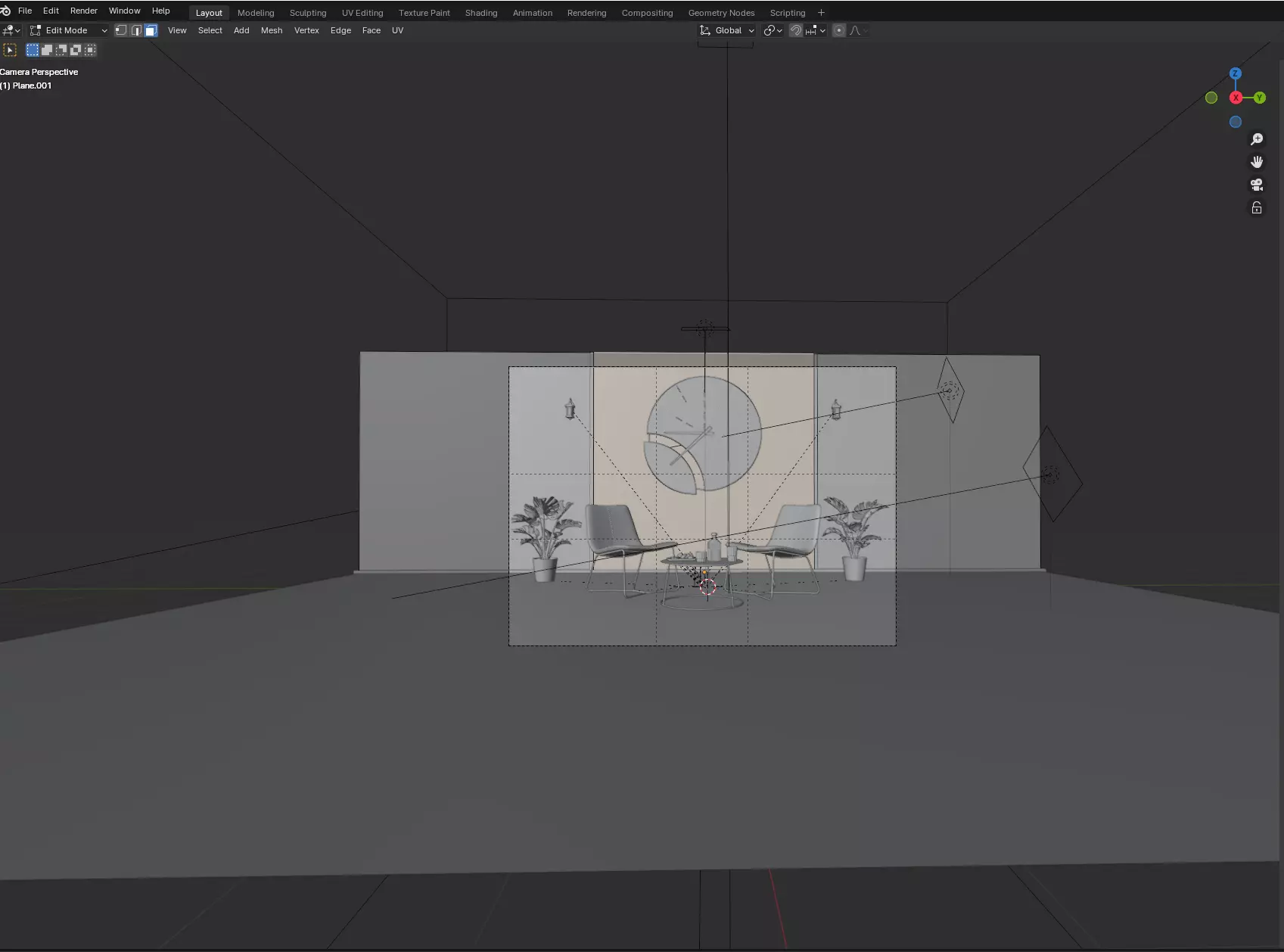 Clock on wall Free 3D model