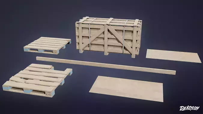 SAFE HOUSE - Timber Trim 01 - LOW POLY