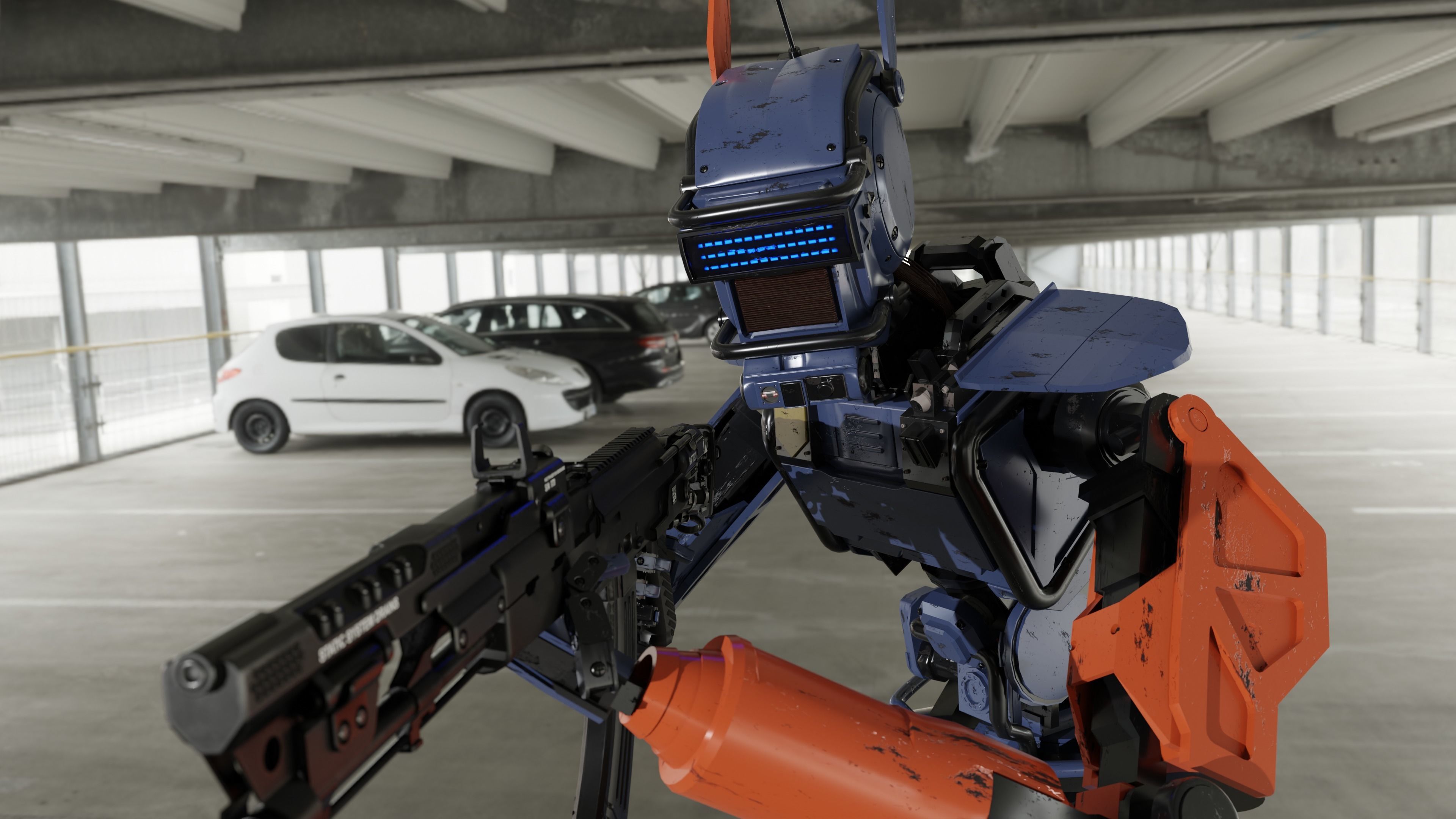 Chappie 3D model Robot 3D model_1