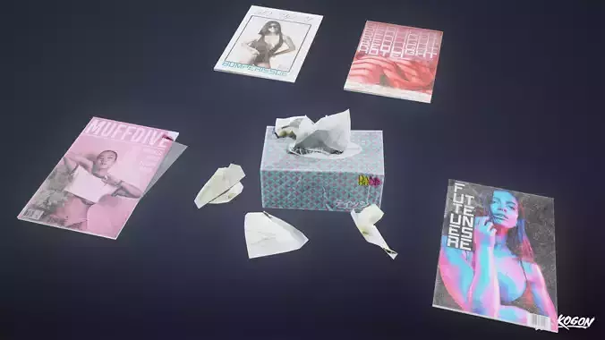 SAFE HOUSE - Tissue and Magazine 01 - LOW POLY