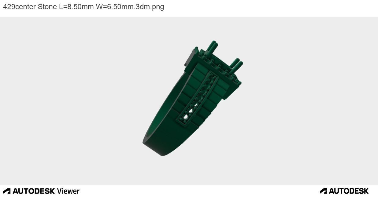 Men Ring With Asscher Cut Center Stone 3D print model_5