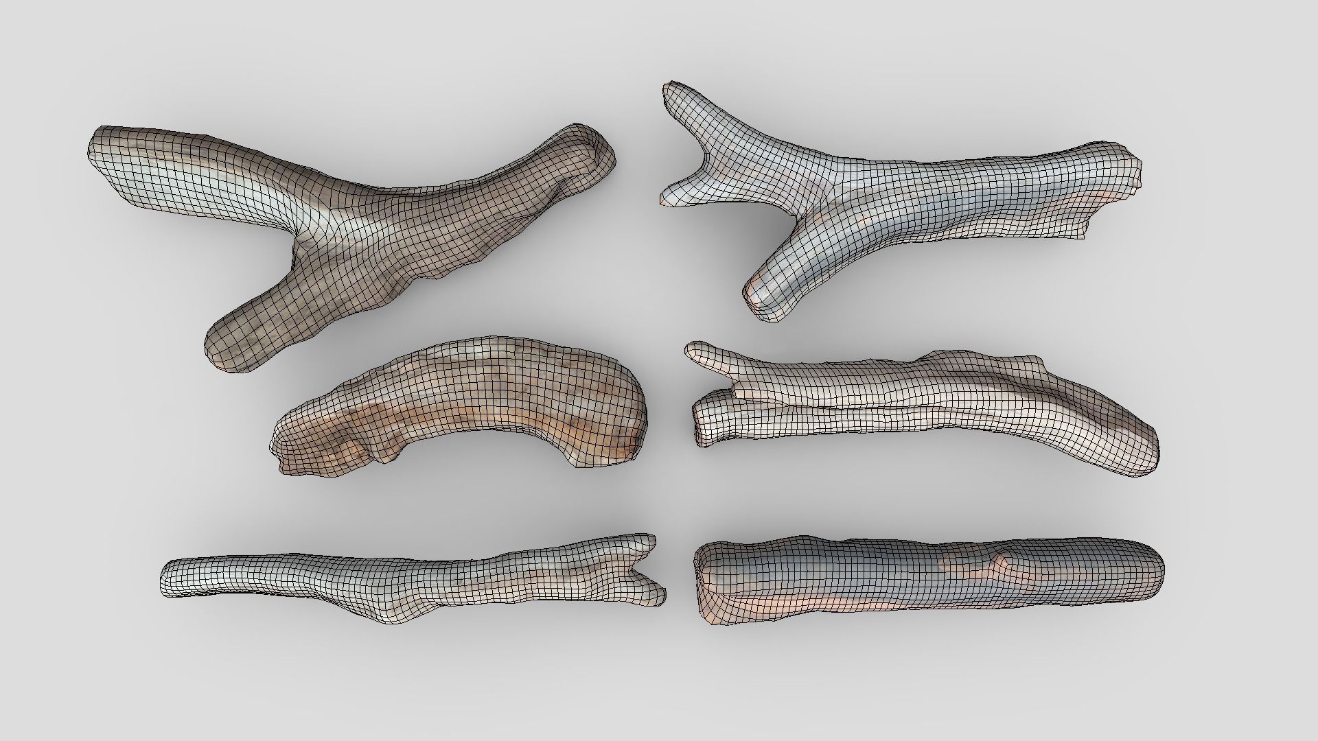 Dead Wood Pack Low-poly 3D model_4