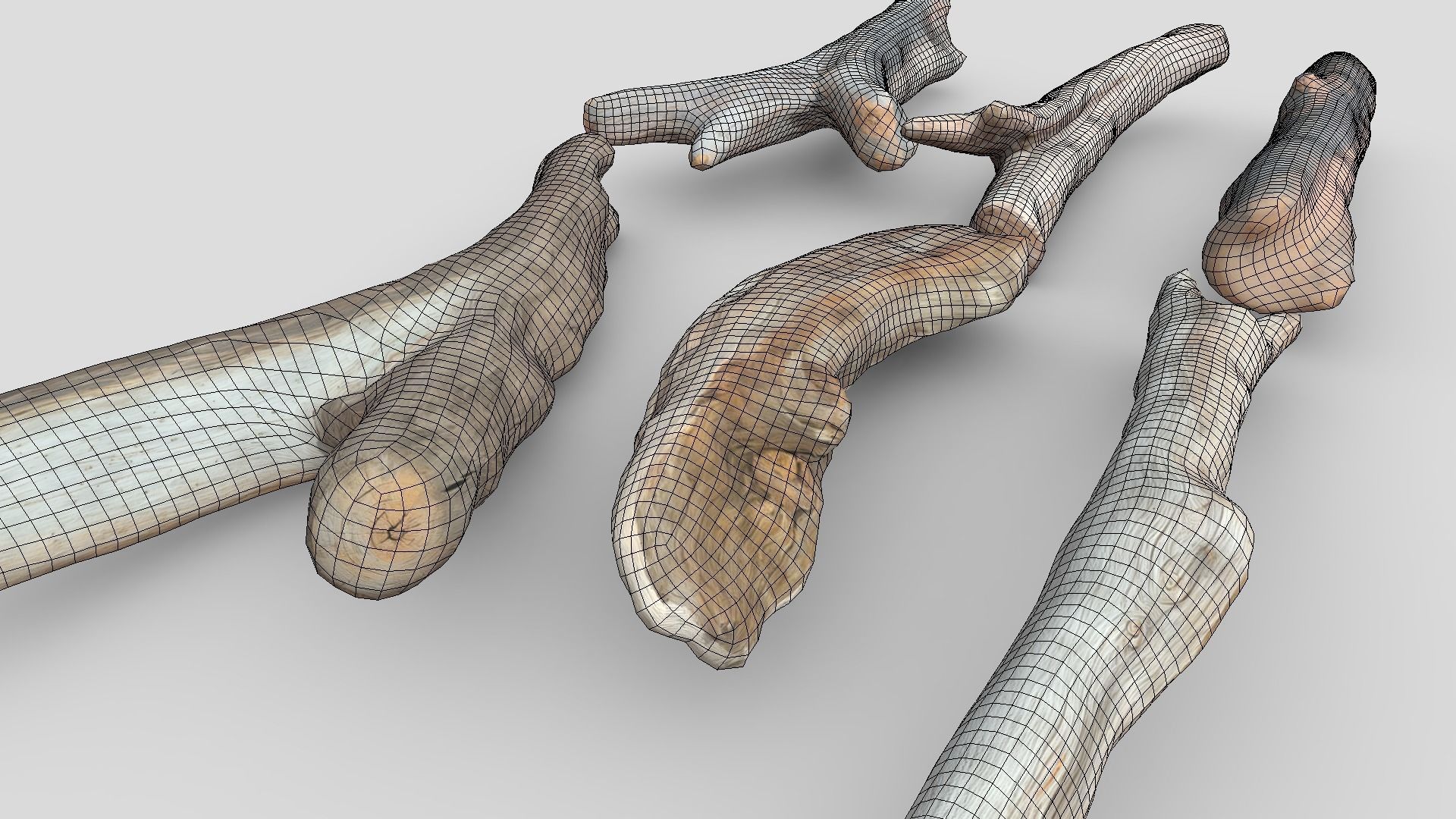 Dead Wood Pack Low-poly 3D model_10