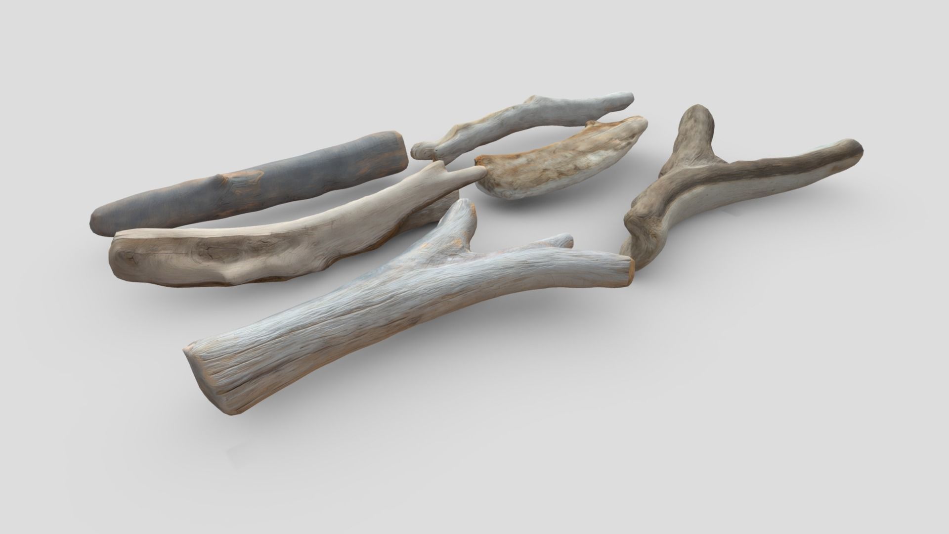 Dead Wood Pack Low-poly 3D model_7