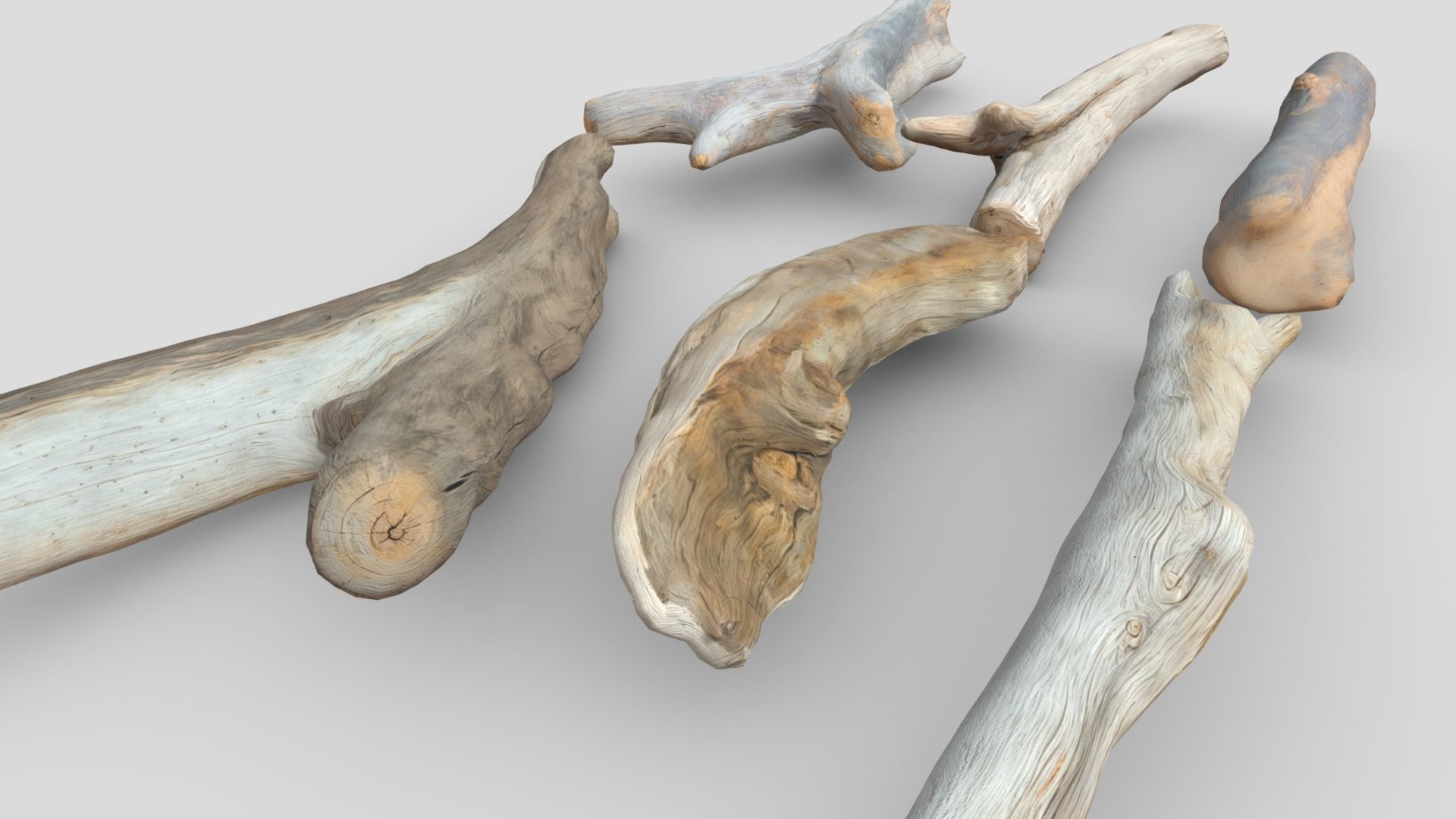 Dead Wood Pack Low-poly 3D model_9