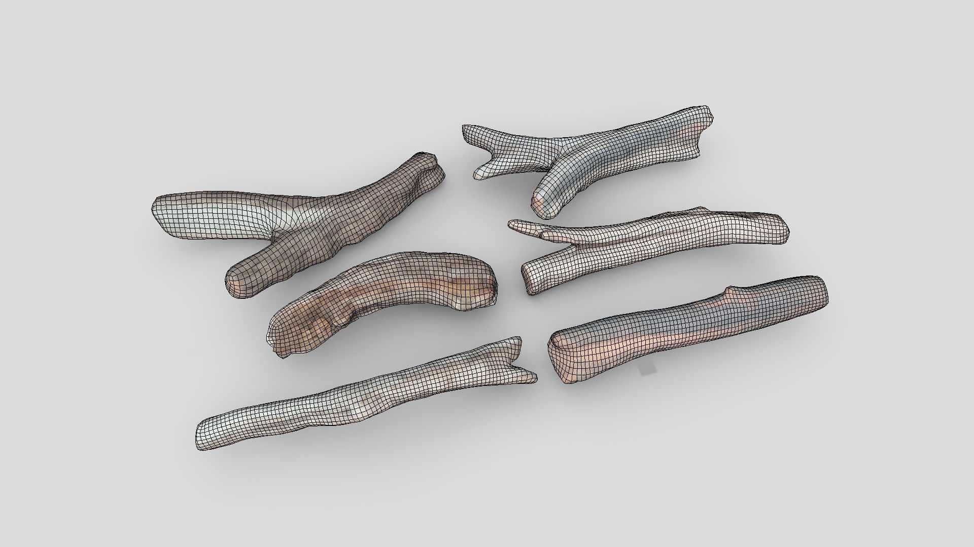 Dead Wood Pack Low-poly 3D model_2