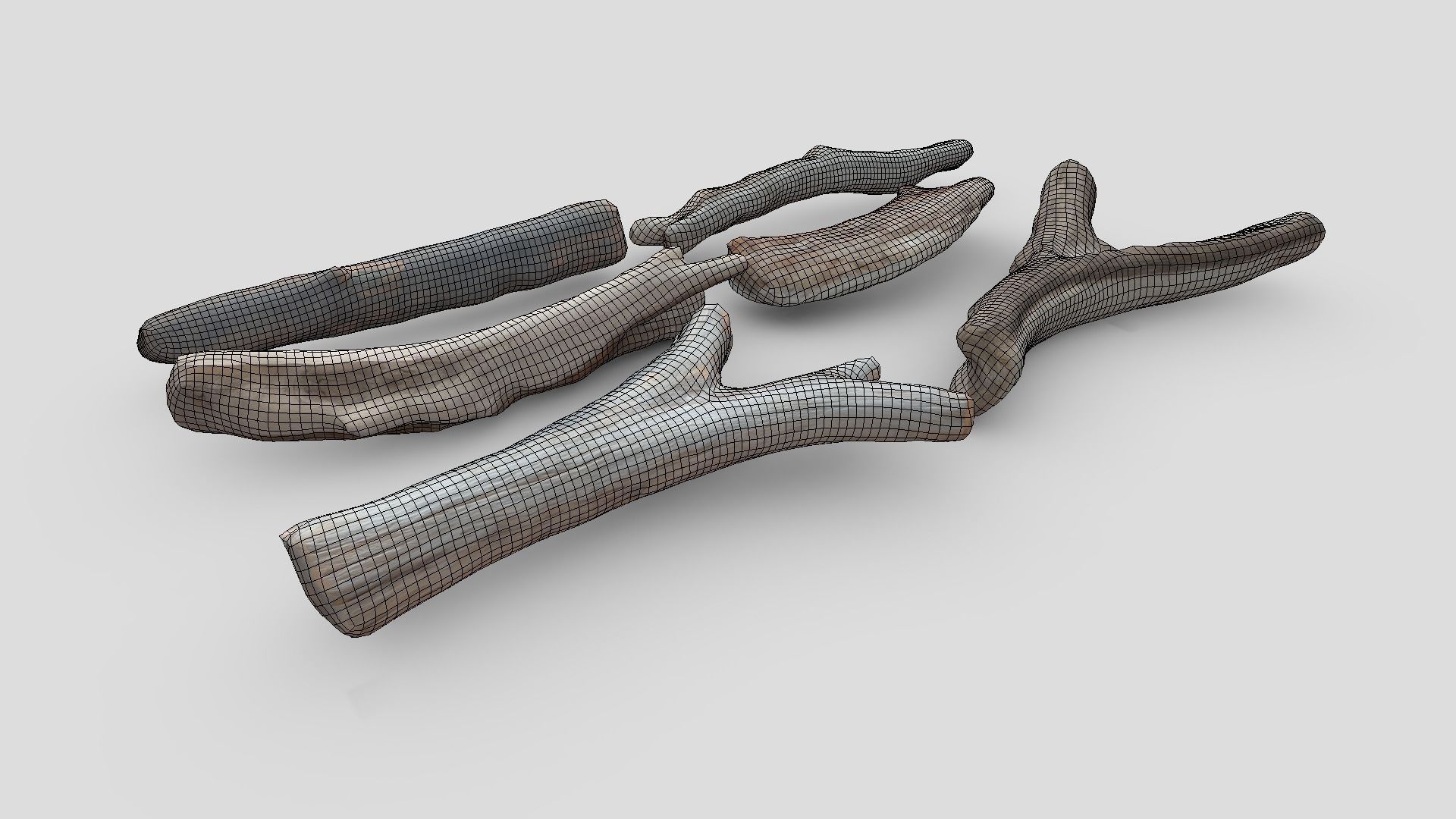 Dead Wood Pack Low-poly 3D model_8