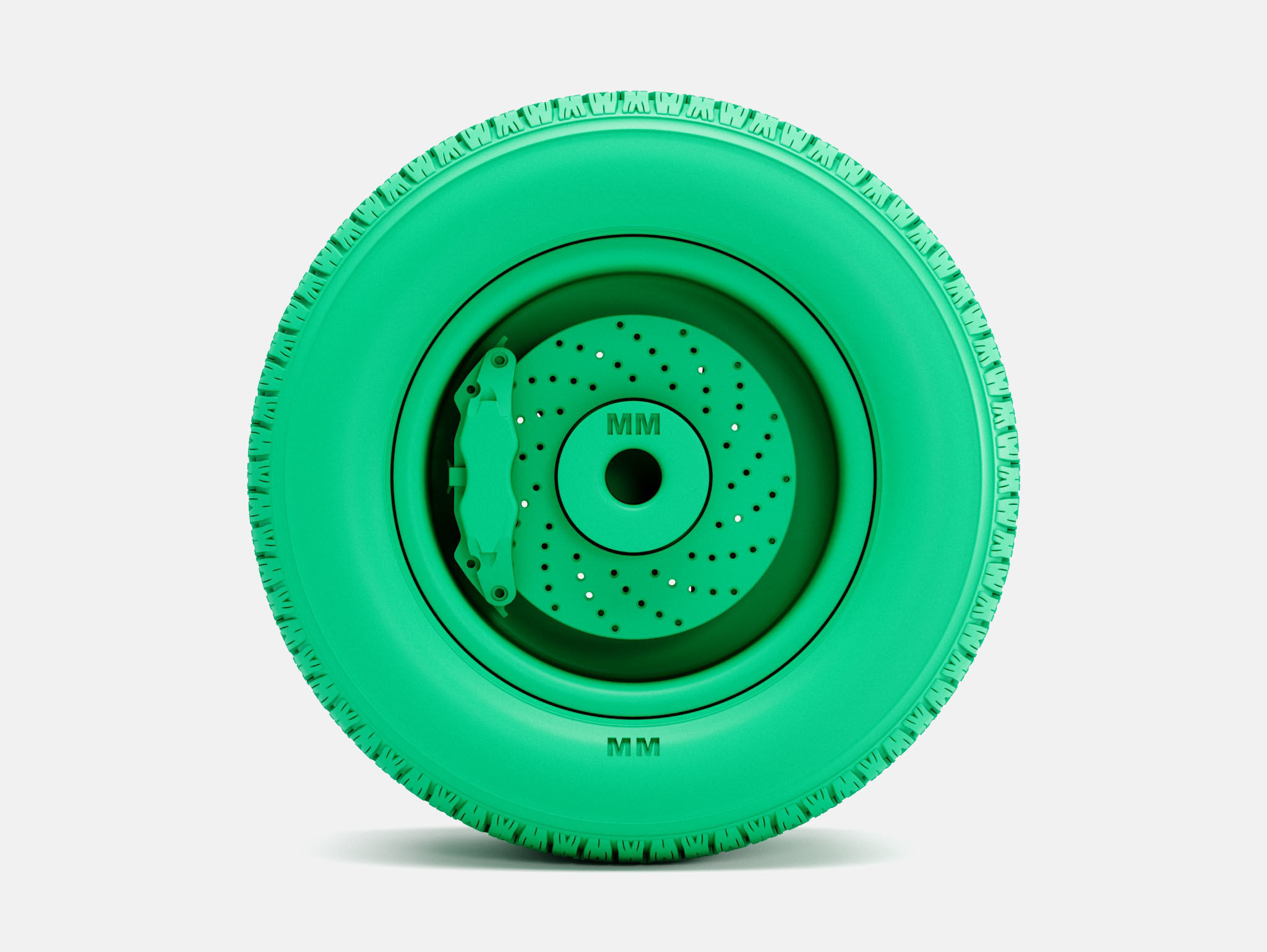 15x10 Weld Draglite Wheel BFGoodrich Radial Tire 3D print model_2