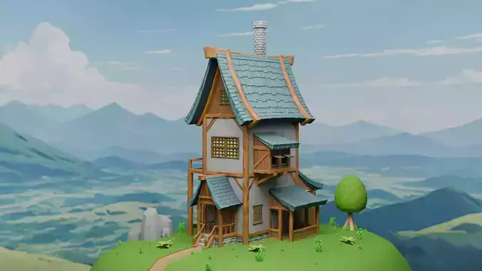 House Cartoon 3D