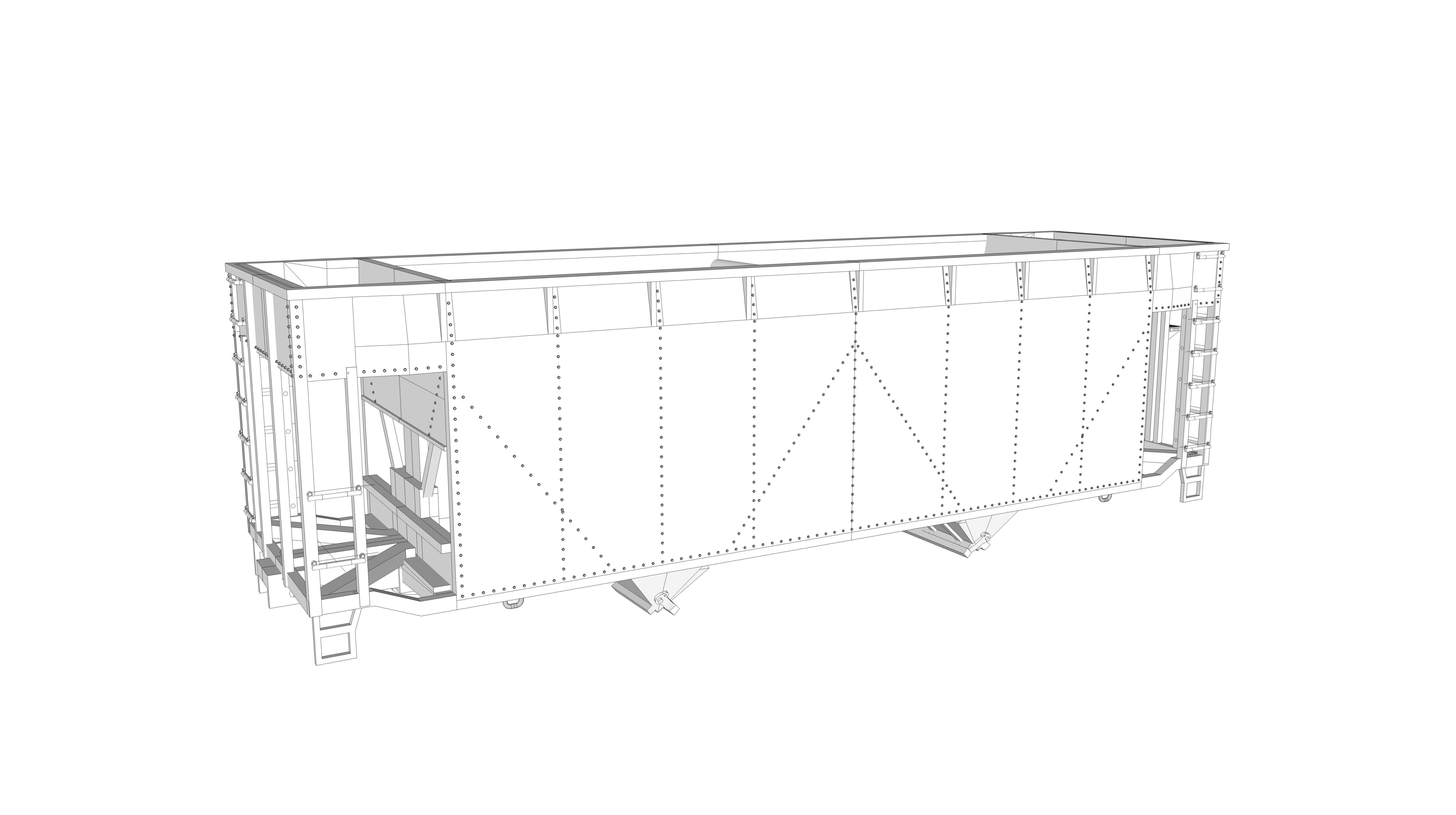 U13 Phosphate and Sand Hopper HO  3D print model_1