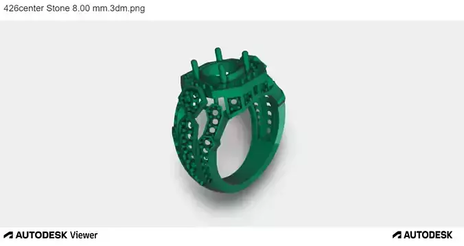 Men Ring With Asscher Cut Center Stone