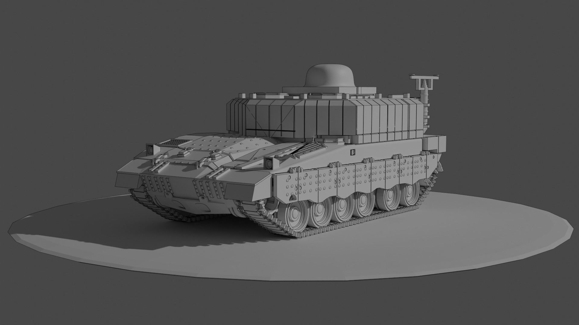 IDF Ofek Heavy APC 3D print model_4