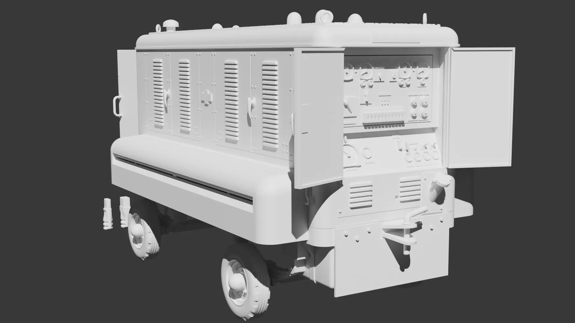 RAF Houchin 25kva Ground Power Unit 3D print model_0