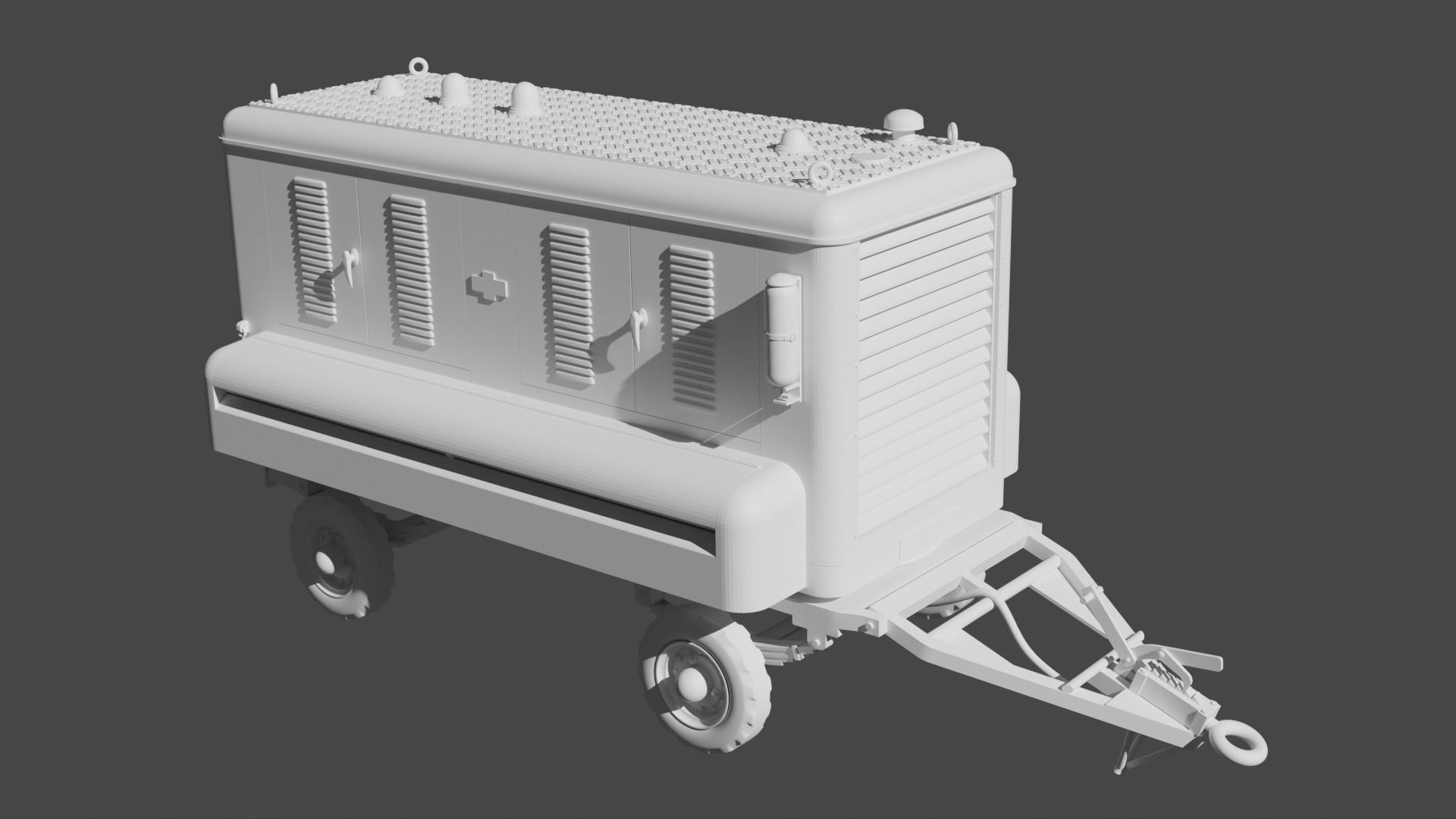 RAF Houchin 25kva Ground Power Unit 3D print model_1
