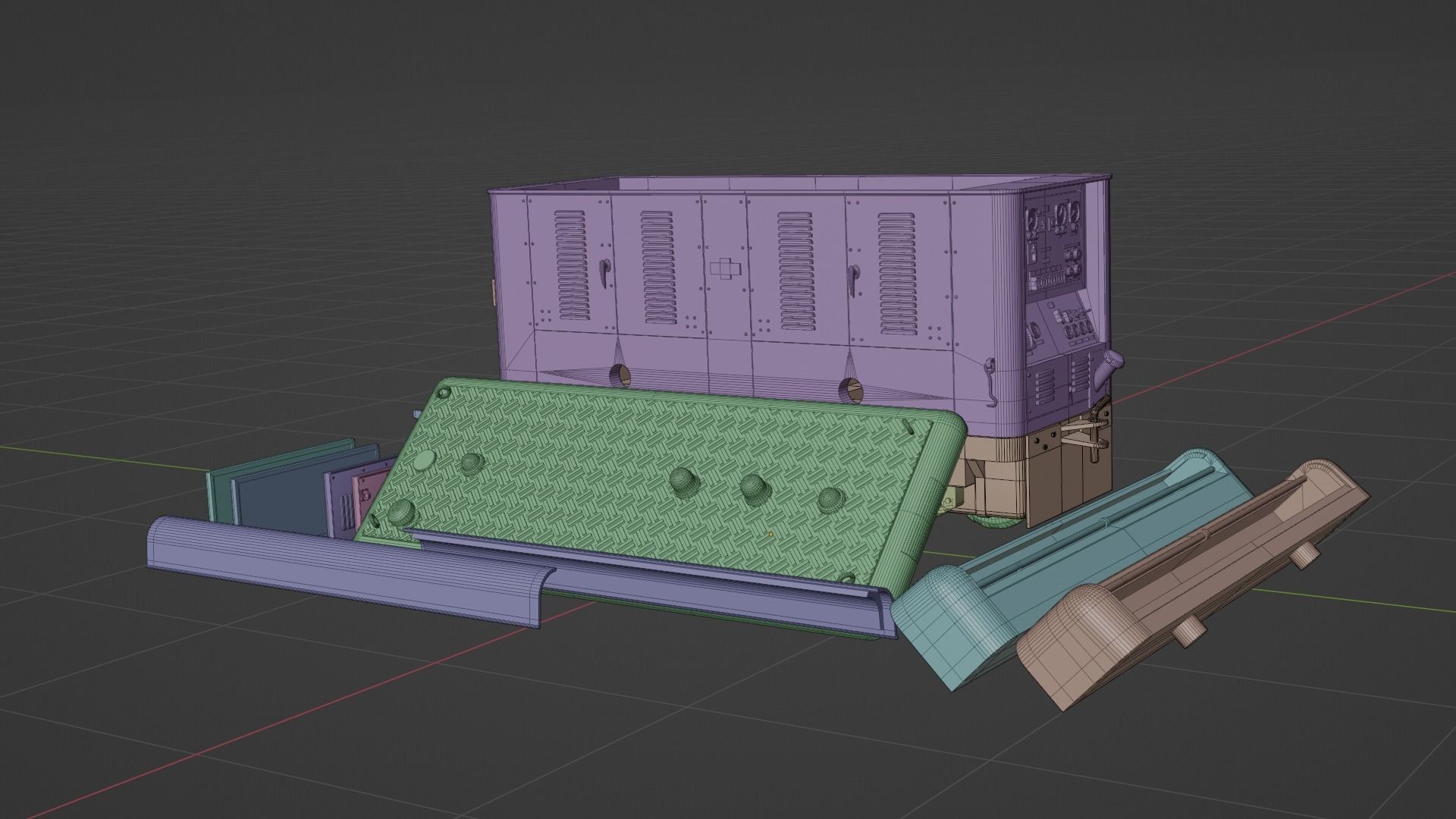RAF Houchin 25kva Ground Power Unit 3D print model_6