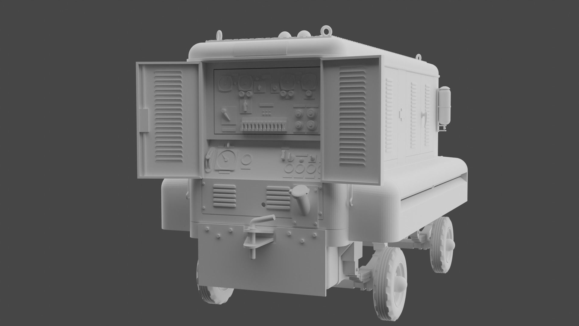 RAF Houchin 25kva Ground Power Unit 3D print model_3