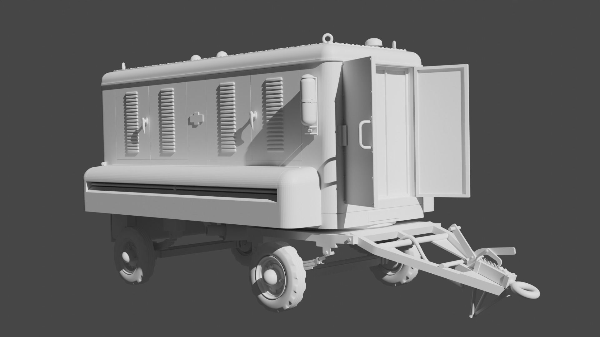 RAF Houchin 25kva Ground Power Unit 3D print model_4