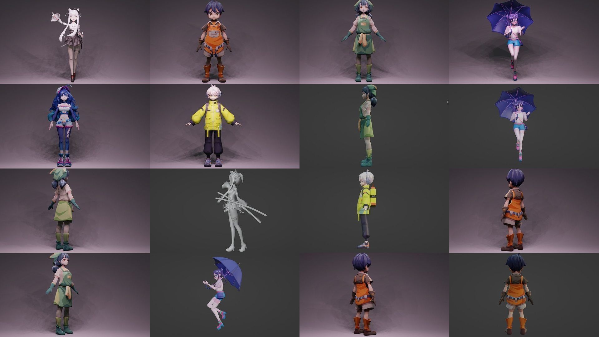 Unique Anime Character Model Collection - 38 Exclusive Models _2