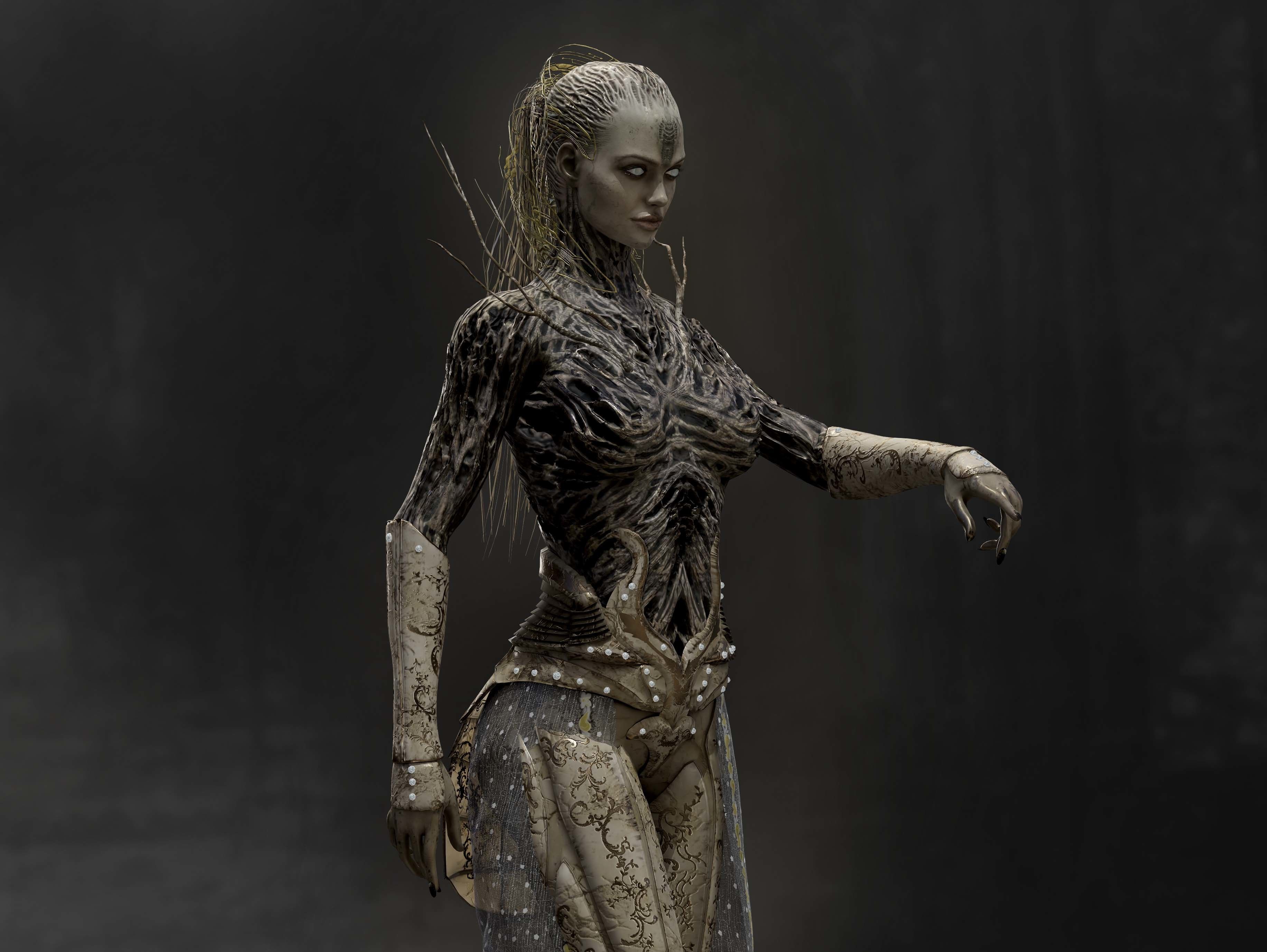 Anunnaki Low-poly 3D model_9