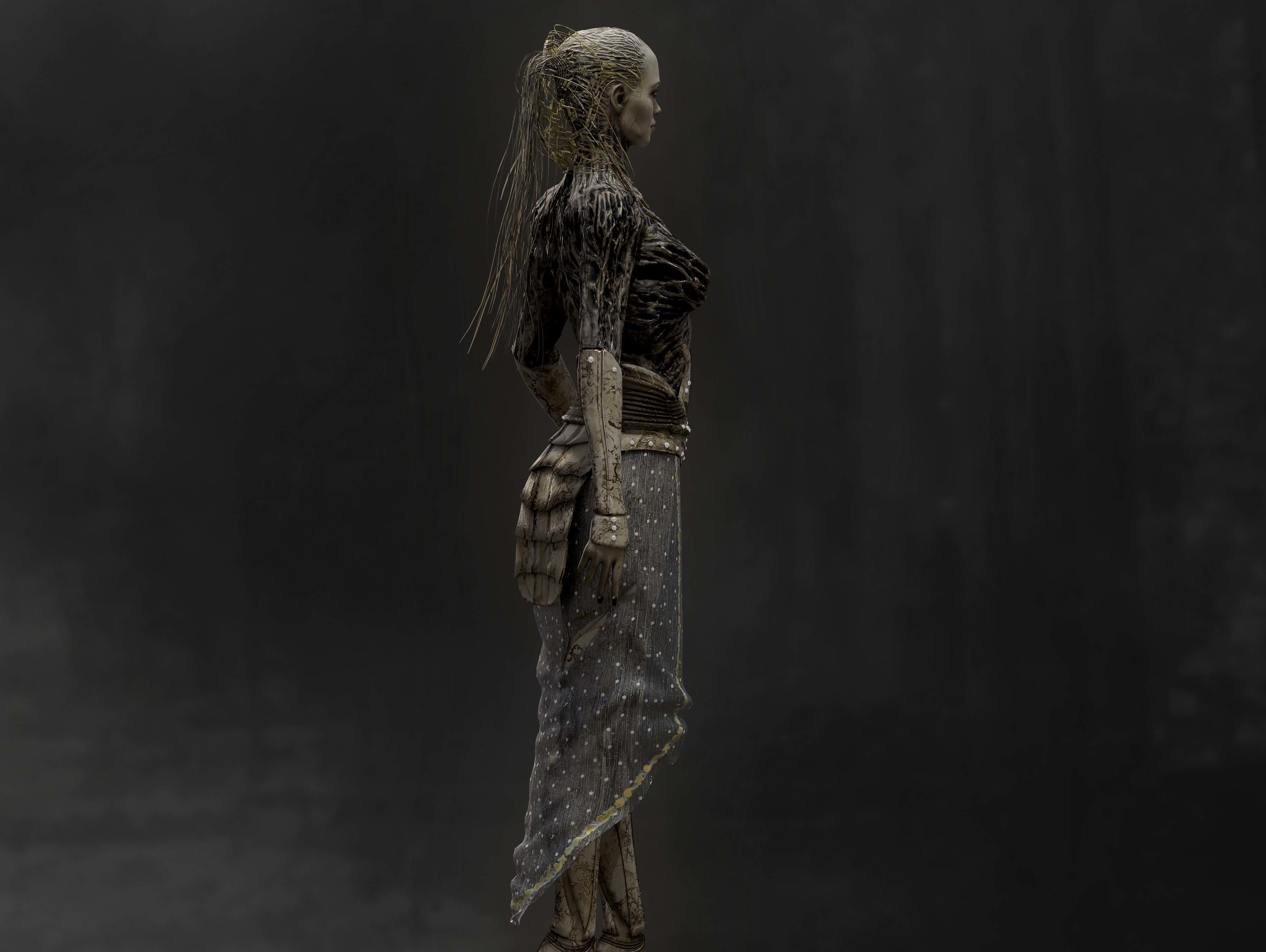 Anunnaki Low-poly 3D model_6