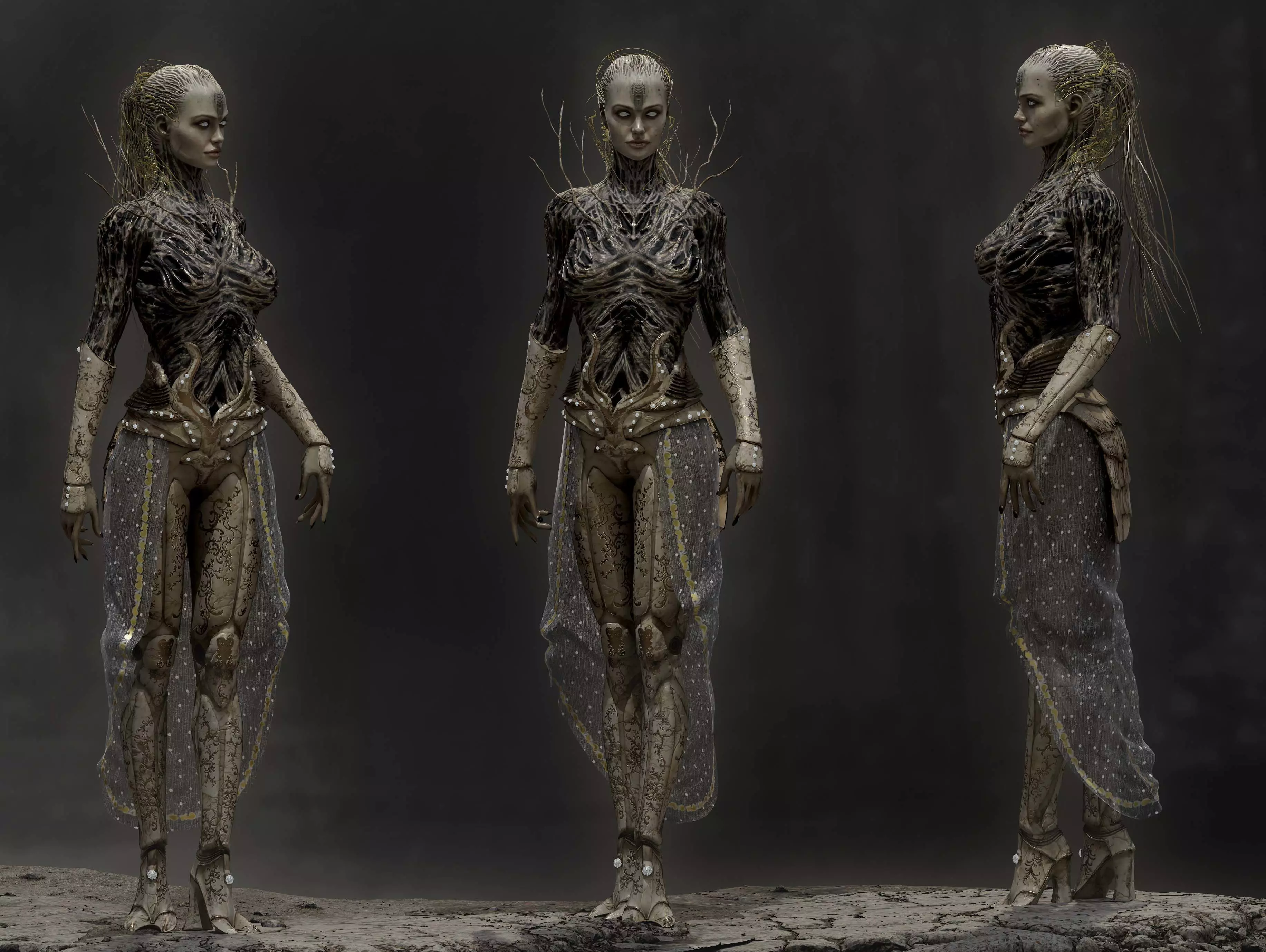 Anunnaki Low-poly 3D model_0