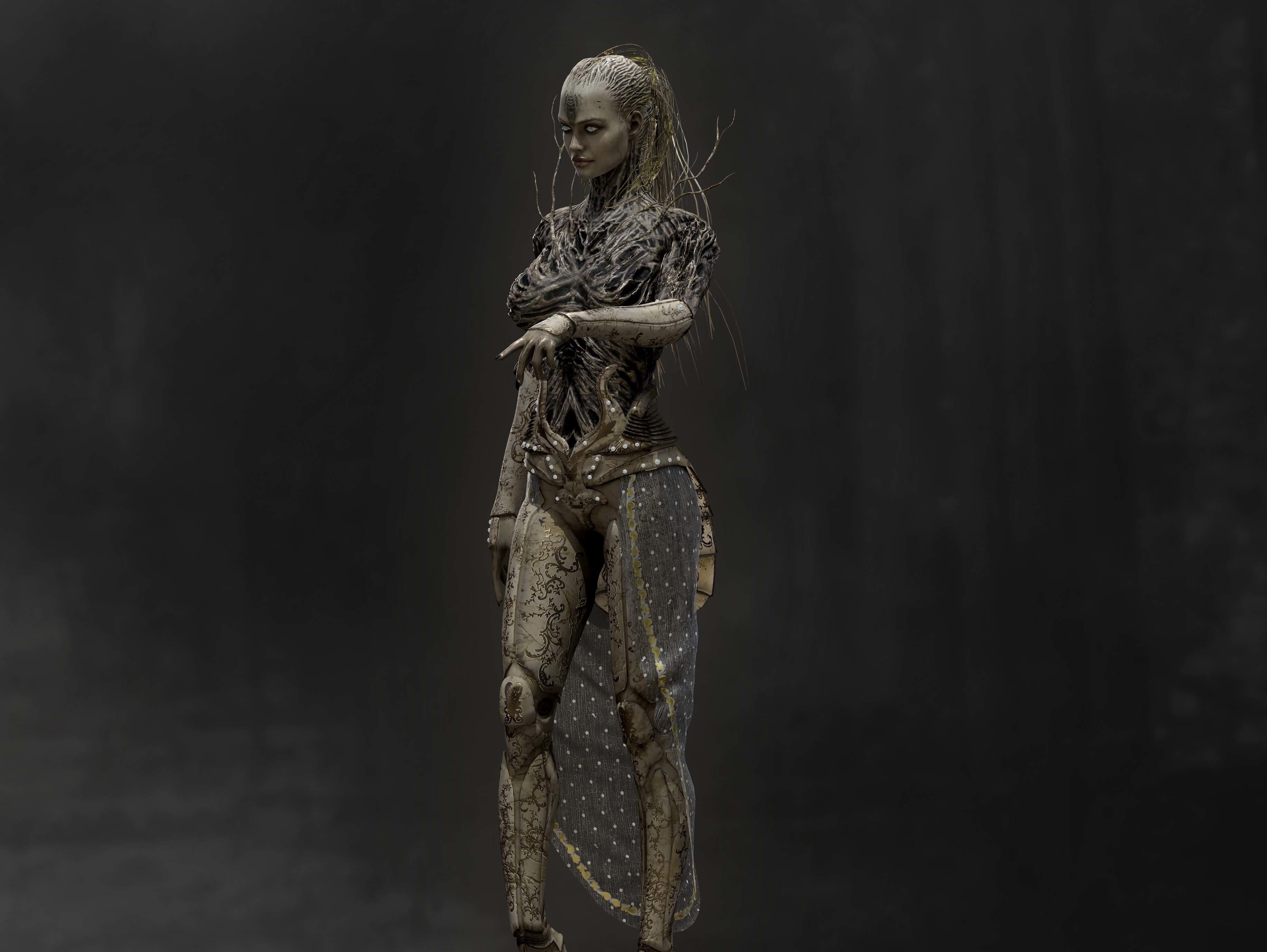 Anunnaki Low-poly 3D model_7