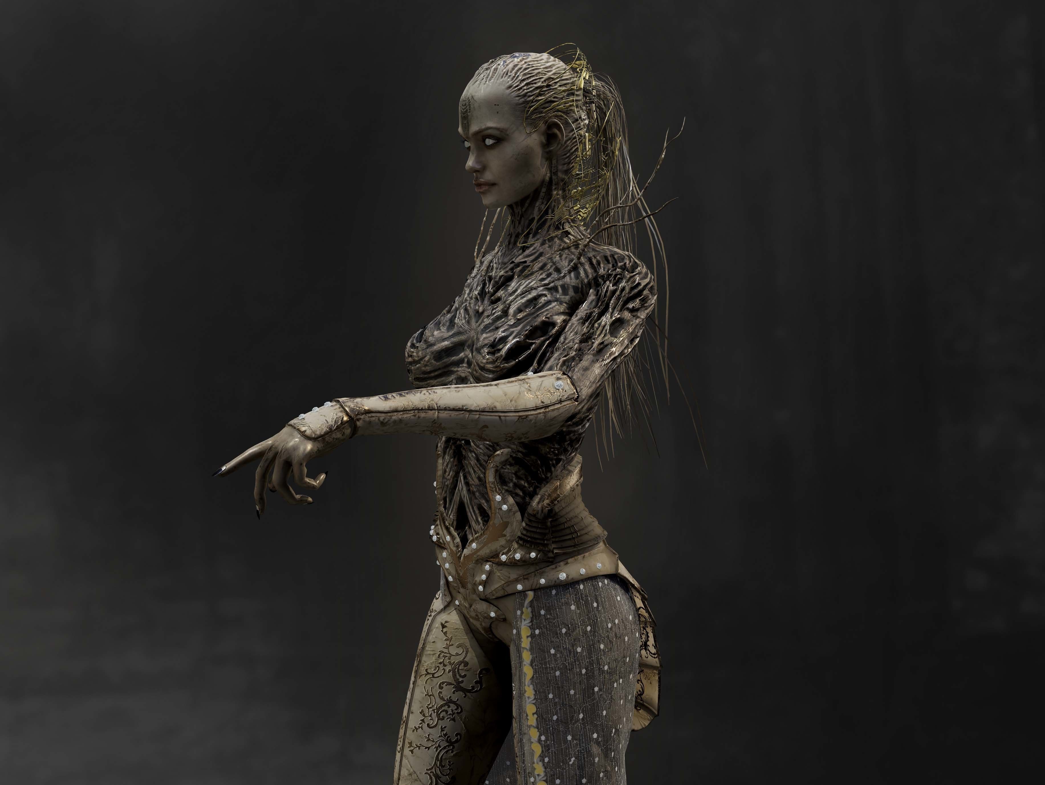 Anunnaki Low-poly 3D model_4